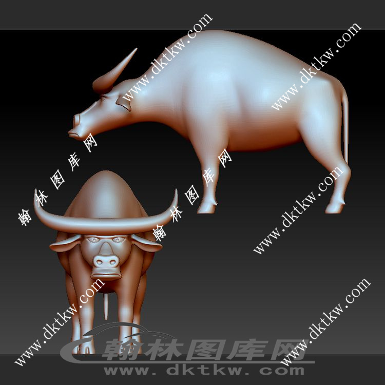 公牛立体圆雕图（SKT-948）展示