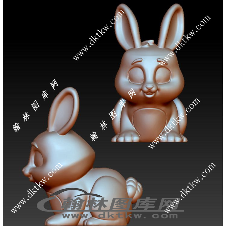 兔子立体圆雕图（RNG-107）展示