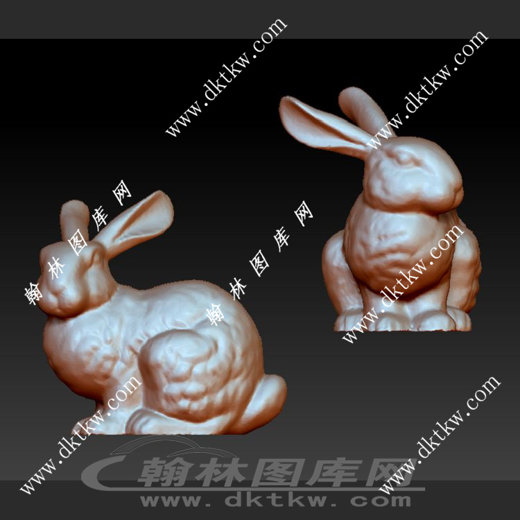 兔子立体圆雕图（SKT-248）展示