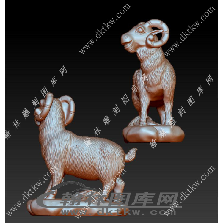 羊立体圆雕图（YDS-164）展示