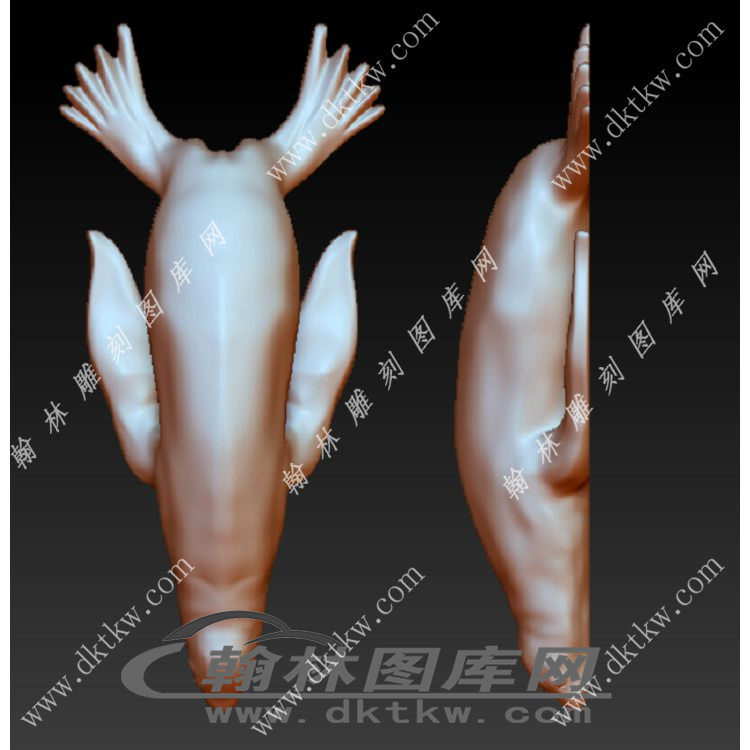 趴海豚立体圆雕图（YDS-185）展示
