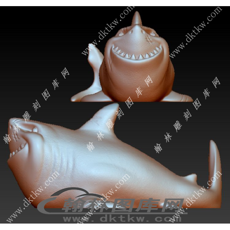 鲨鱼立体圆雕图（YDS-192）展示