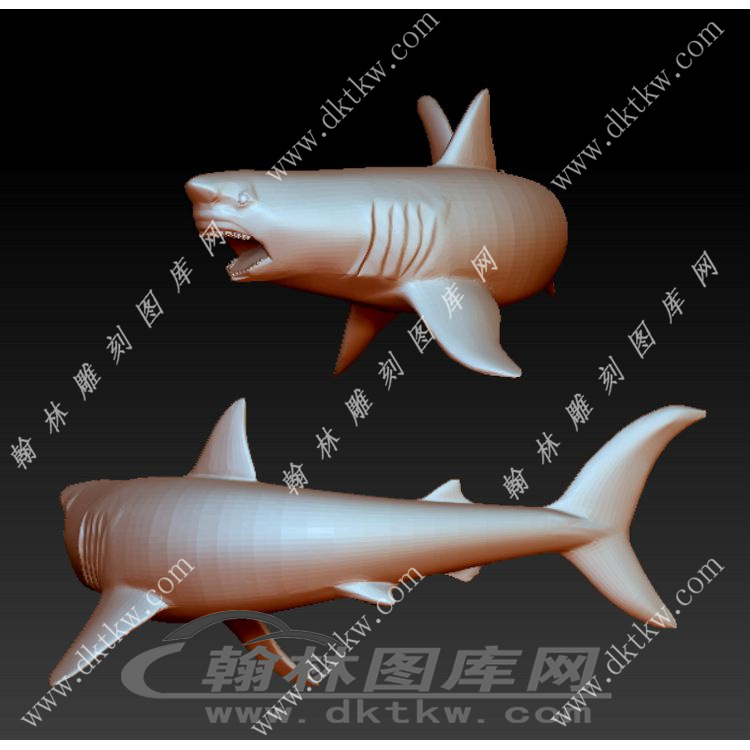鲨鱼立体圆雕图（YDS-193）展示