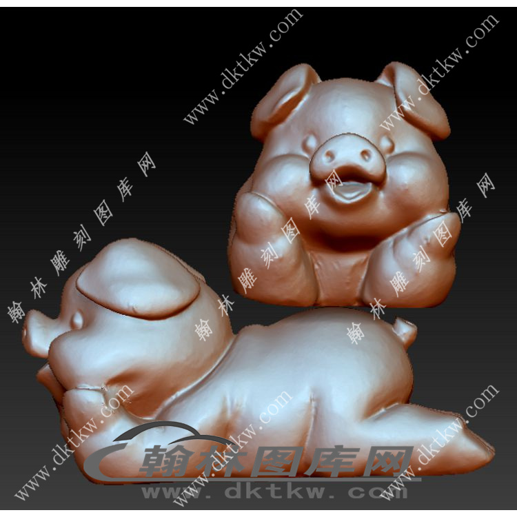扒猪立体圆雕图（YDS-167）展示