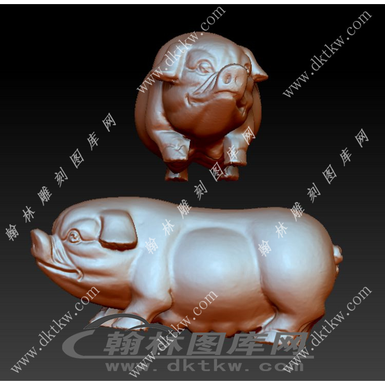 猪立体圆雕图（YDS-169）展示