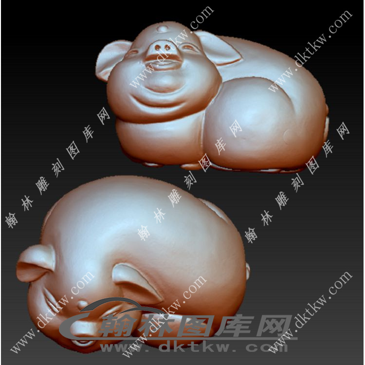 猪小立体圆雕图（YDS-171）展示
