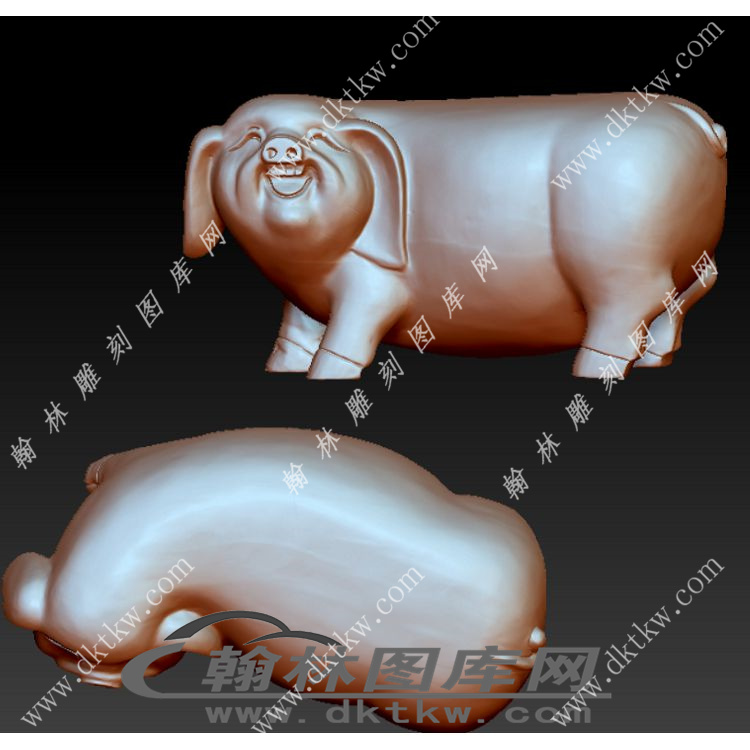 猪立体圆雕图（YDS-172）展示