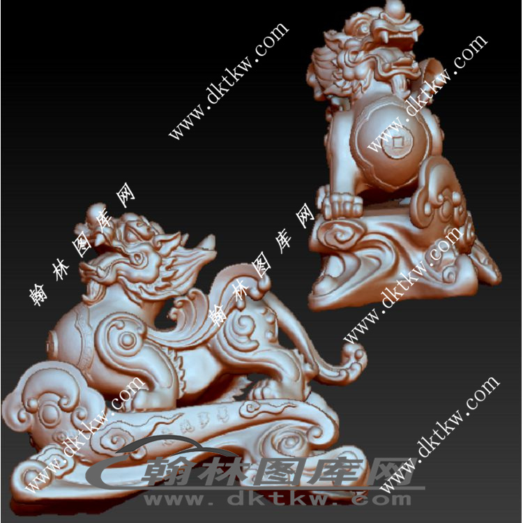 貔貅立体圆雕图（RNG-102）展示