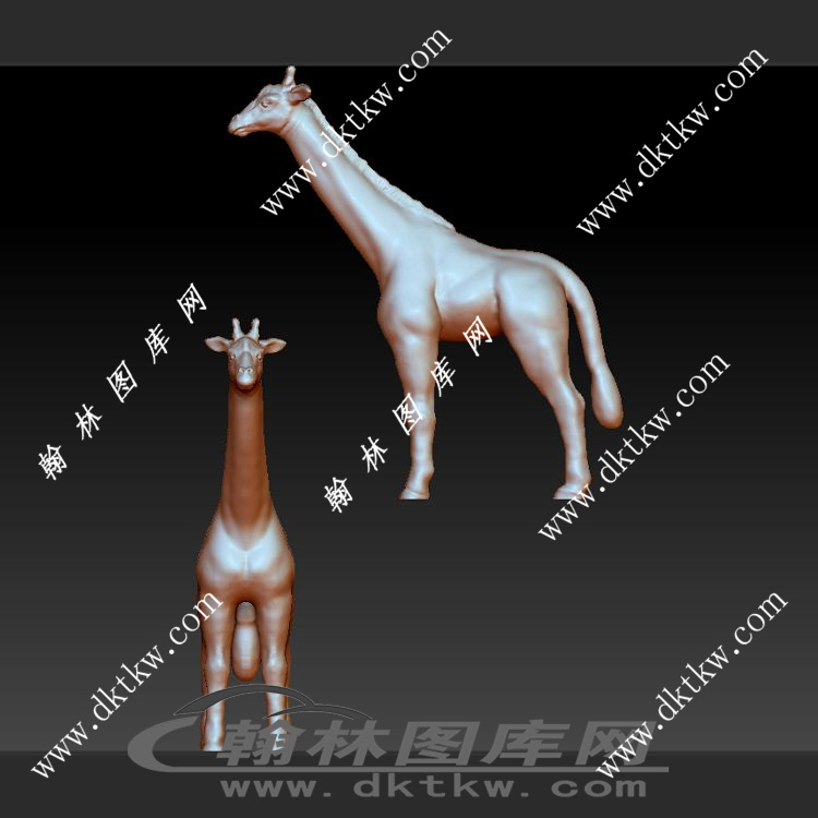 长颈鹿立体圆雕图（SKT-870）展示