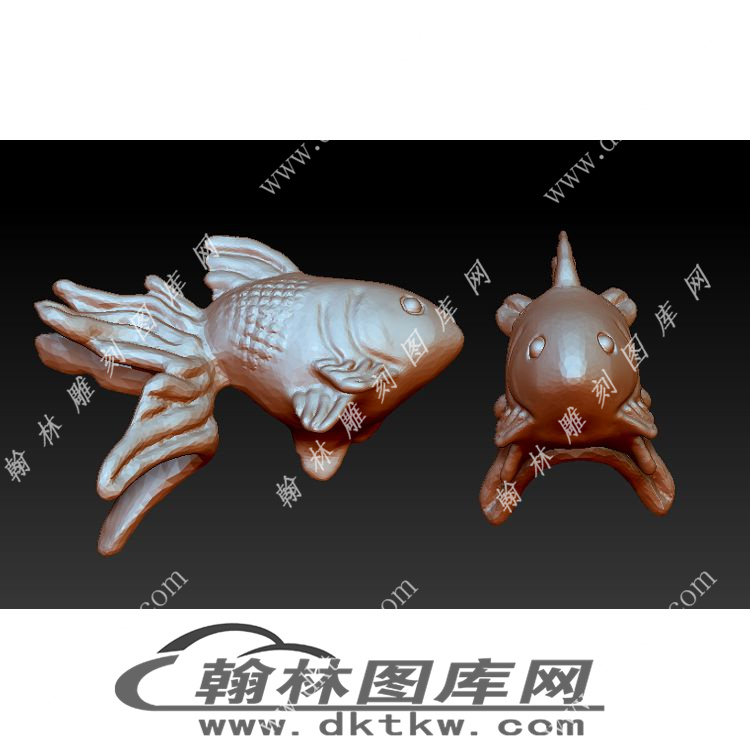 金鱼 立体圆雕图（YDS-572）展示