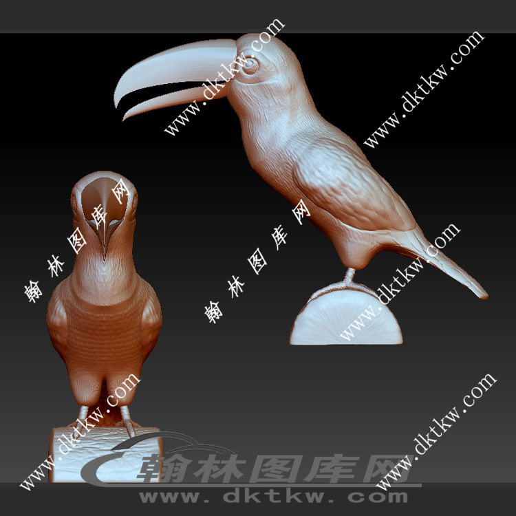 巨嘴鸟立体圆雕图（SKT-986）展示