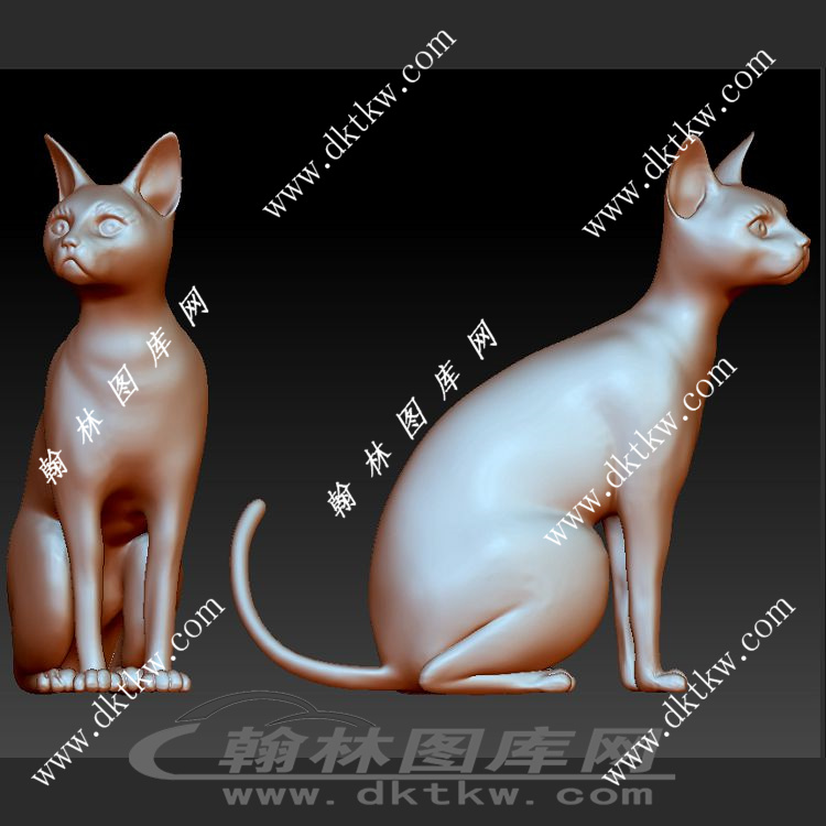 可爱的猫立体圆雕图（SKT-999）展示