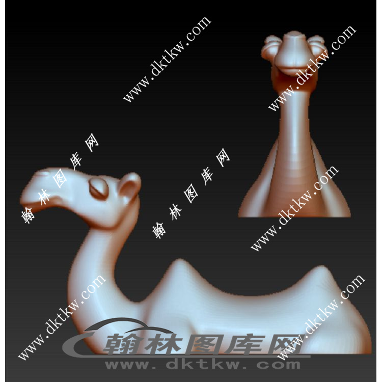 骆驼筷子筏立体圆雕图（RNG-149）展示