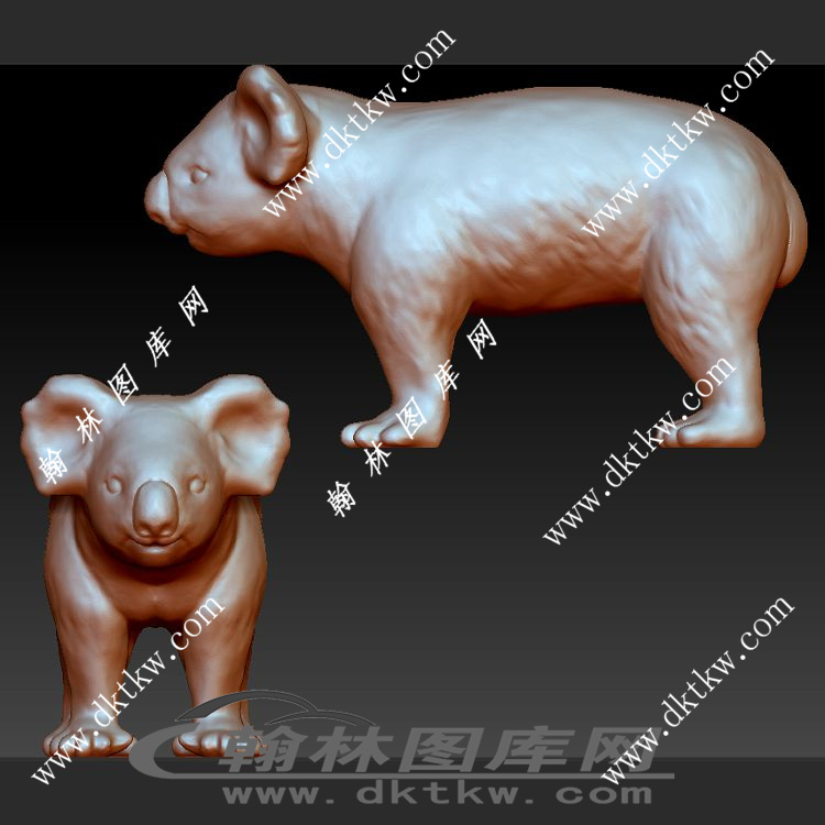 树袋熊立体圆雕图（SKT-815）展示