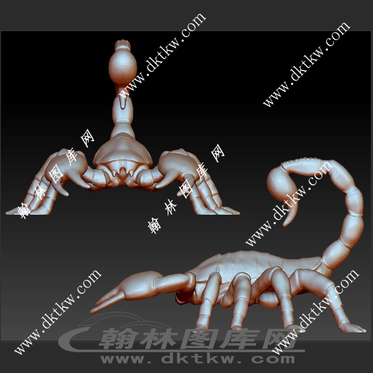 蝎子立体圆雕图（SKT-859）展示