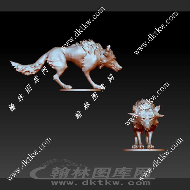 战狼立体圆雕图（SKT-245）展示