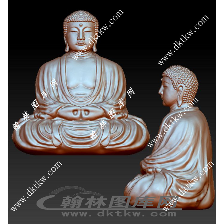 佛祖 如来佛立体圆雕图（RNG-231）展示