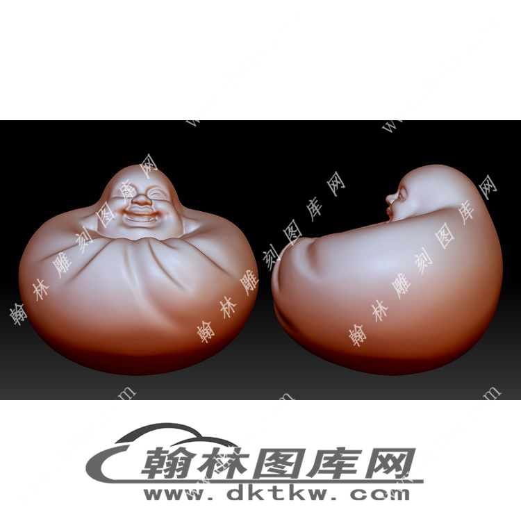 开心佛摆件立体圆雕图（YDS-798）展示