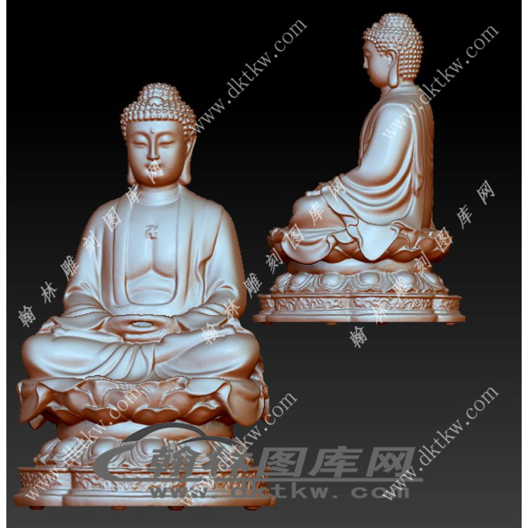 佛祖文殊立体圆雕图（YDS-391）展示