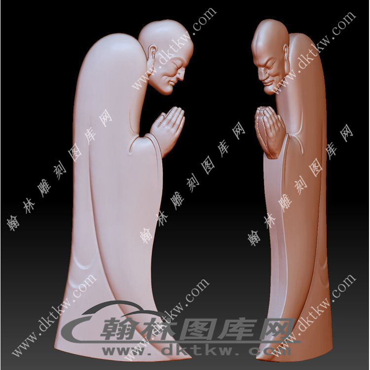 禅宗信徒立体圆雕图（YDS-804）展示