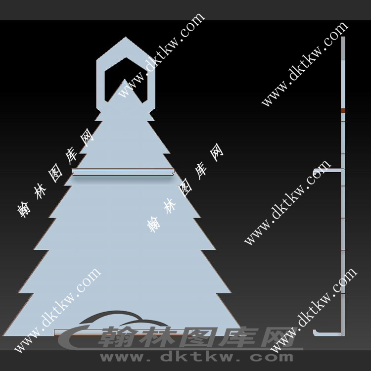 圣诞挂饰立体圆雕图（SKT-430）展示