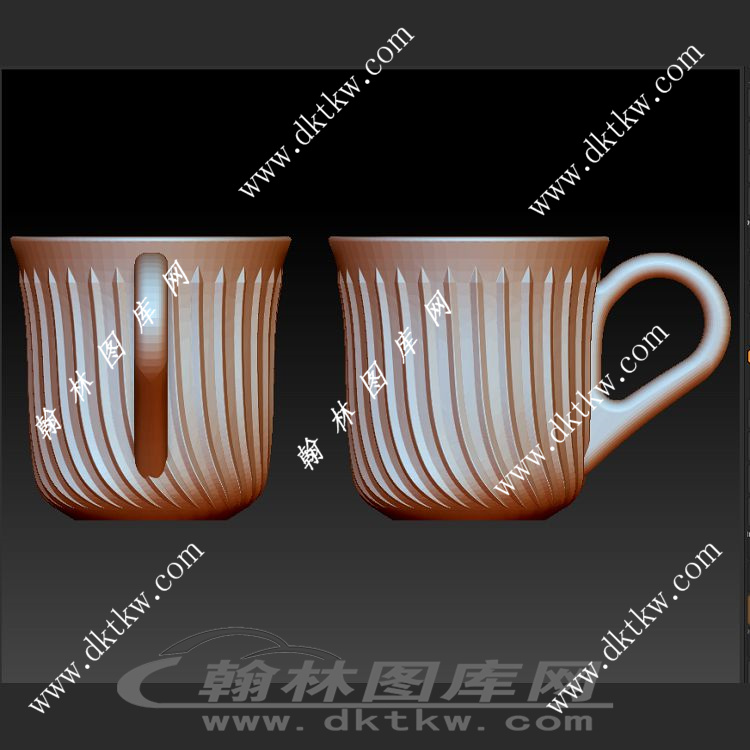 搪瓷杯子立体圆雕图（SKT-827）展示
