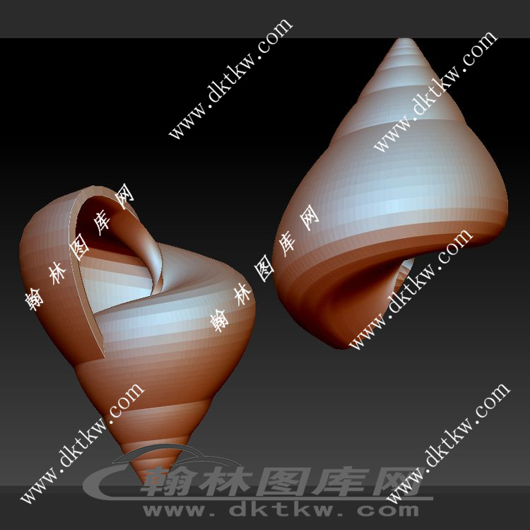 海螺立体圆雕图（SKT-109）展示