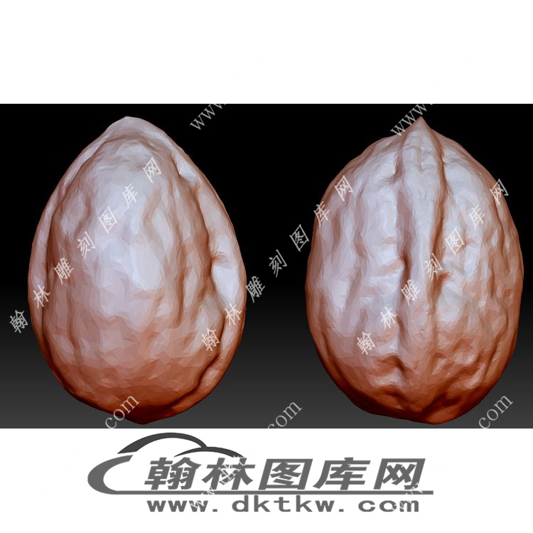 核桃橄榄核雕挂件手把件立体圆雕图（YDS-772）展示