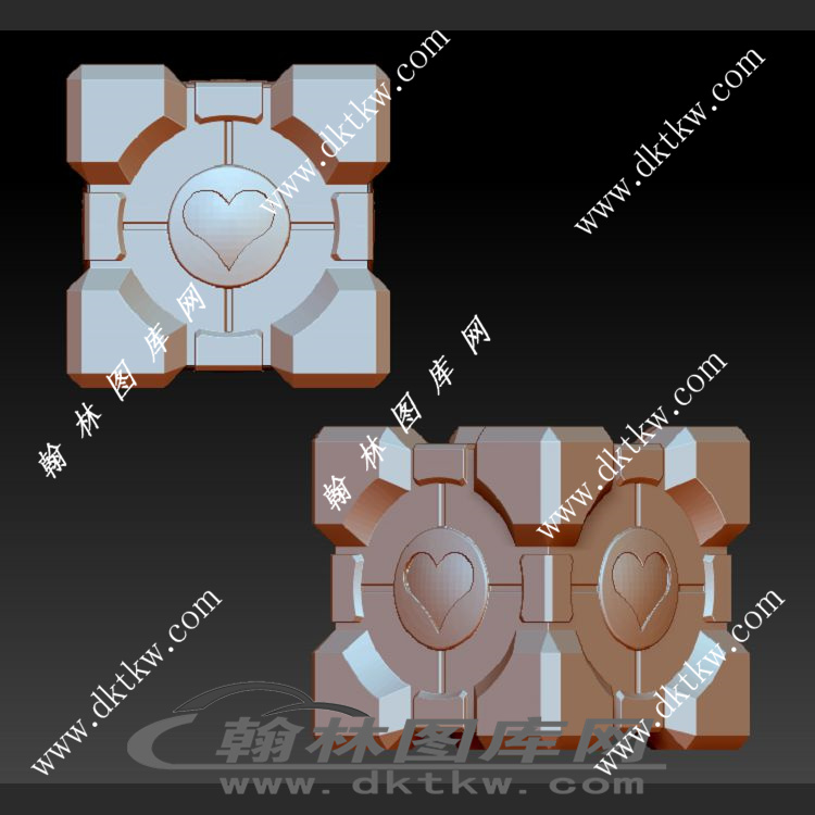 爱心魔方立体圆雕图（SKT-285）展示