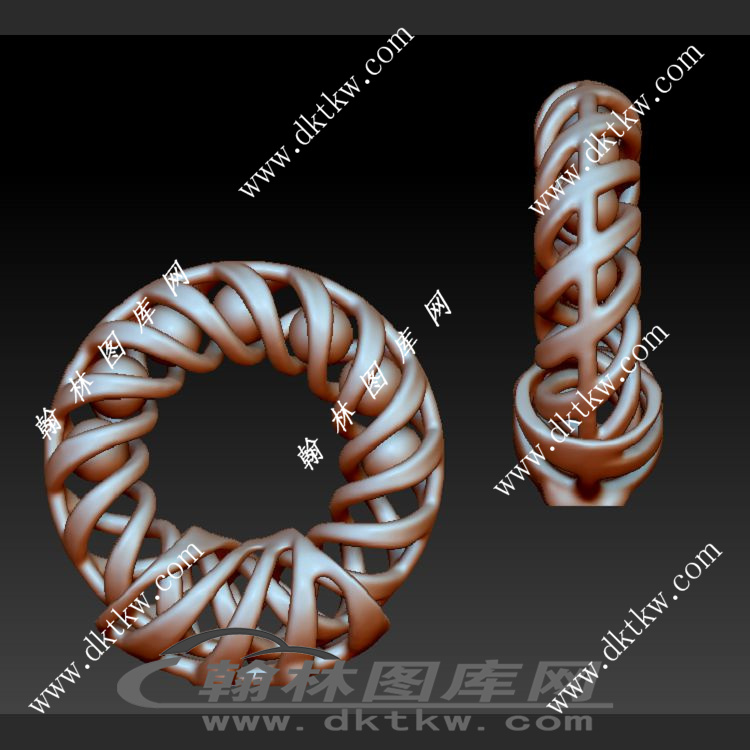 螺旋环立体圆雕图（SKT-385）展示