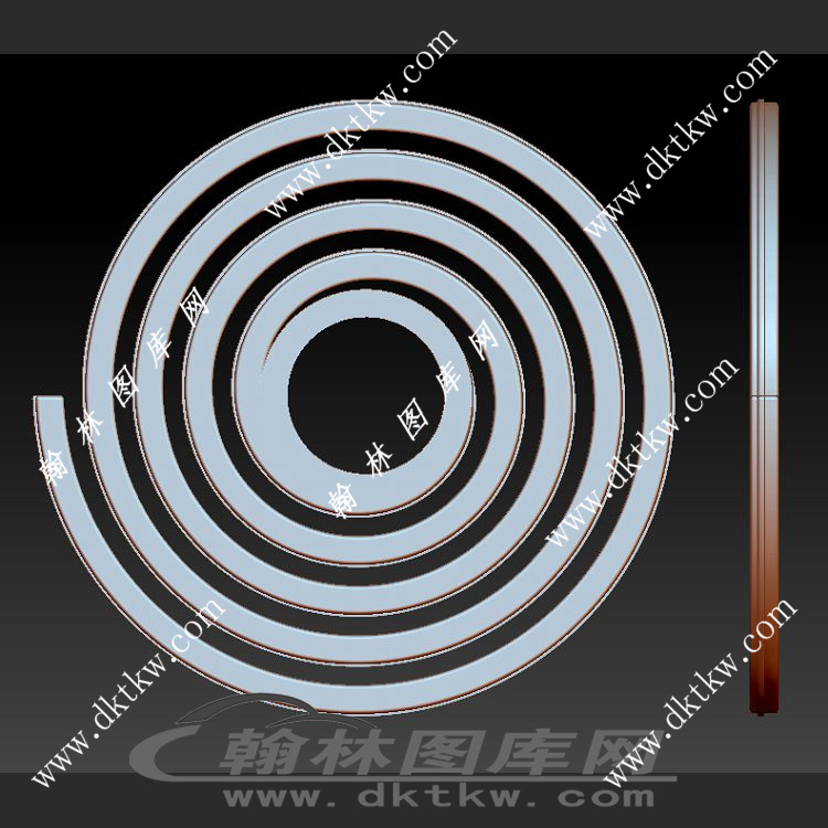 螺旋旋转器立体圆雕图（SKT-387）展示