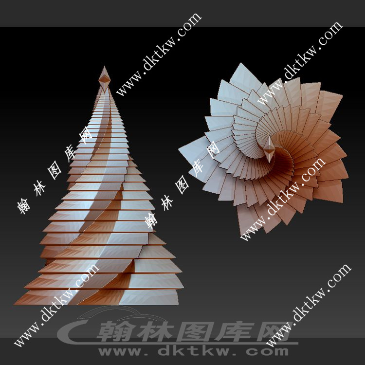 圣诞树立体圆雕图（SKT-431）展示