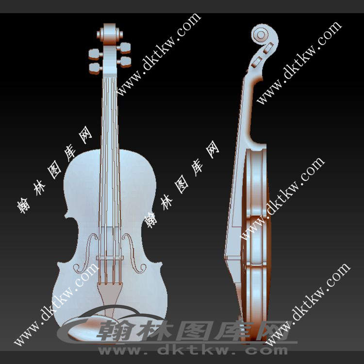 小提琴立体圆雕图（SKT-505）展示