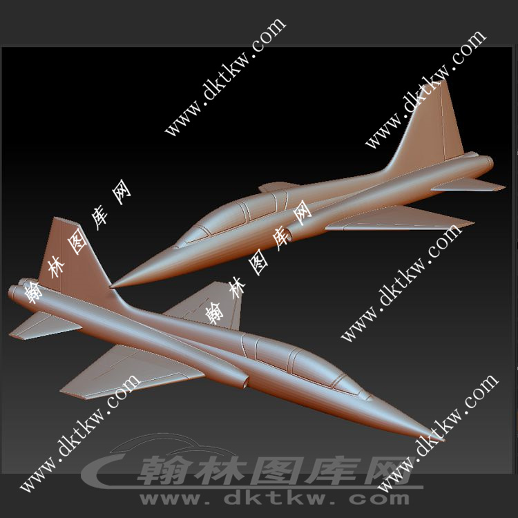 T-38 飞机立体圆雕图（SKT-058）展示