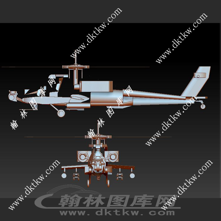 直升机模型立体圆雕图（SKT-661）展示
