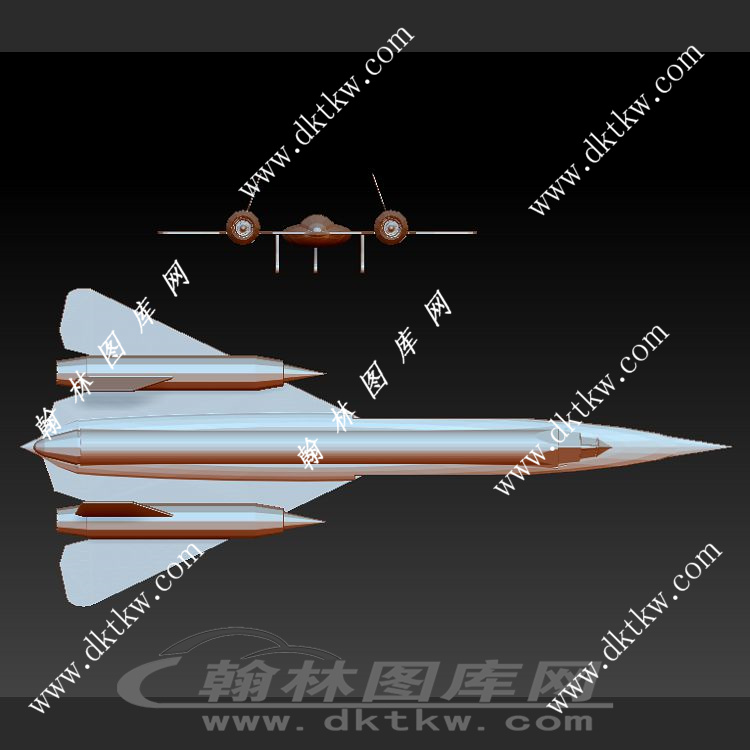 超音速飞机立体圆雕图（SKT-313）展示