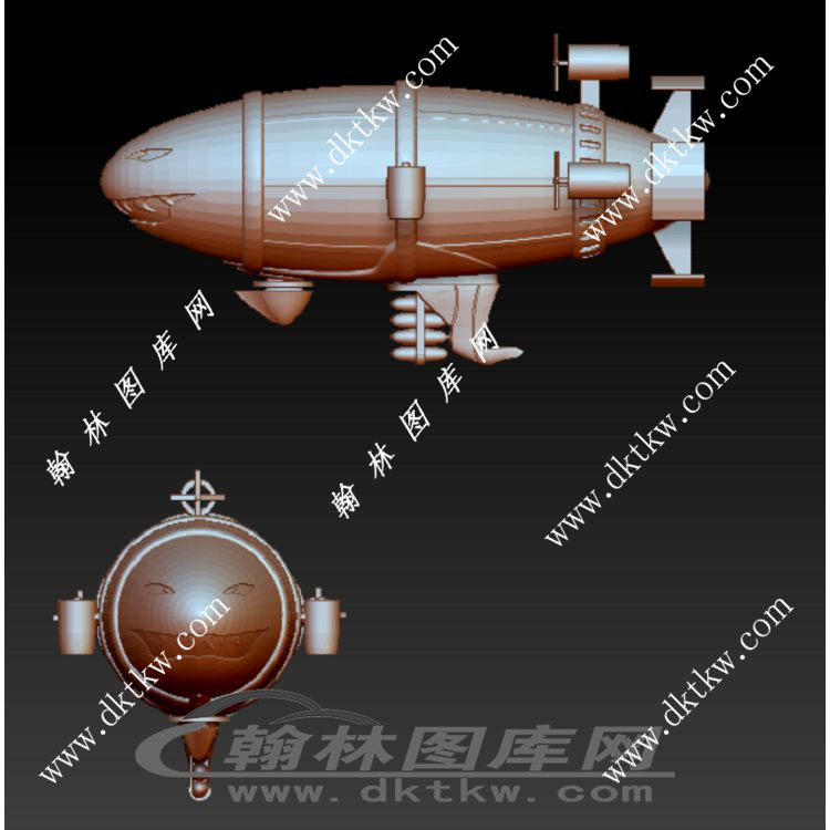 红色警戒 基洛夫飞艇立体圆雕图（RNG-256）展示