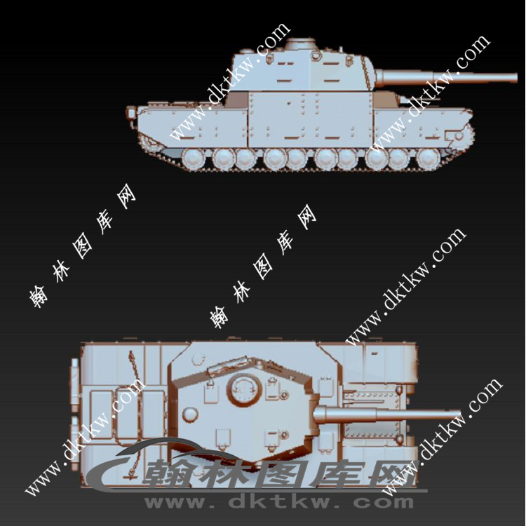 陆战坦克立体圆雕图（RNG-281）展示