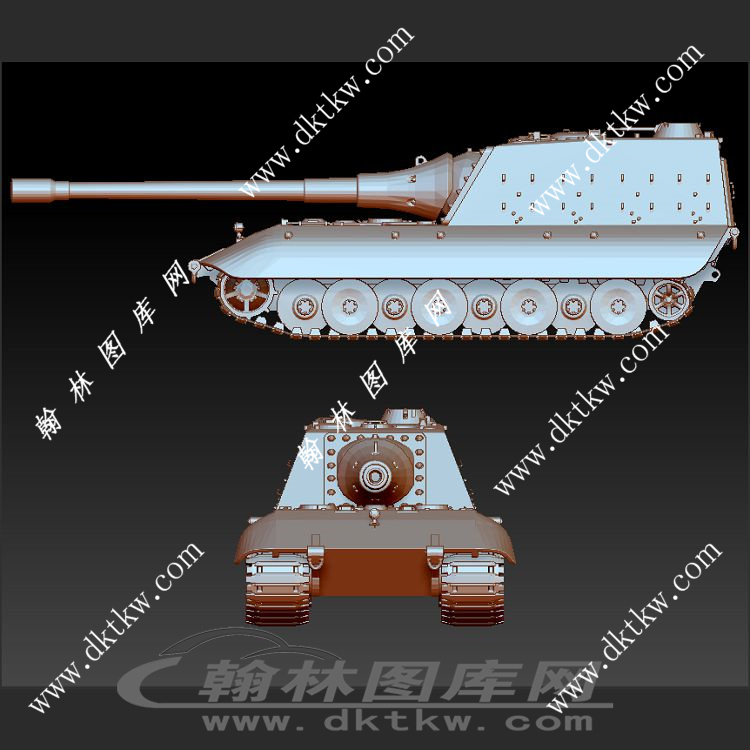 坦克立体圆雕图（SKT-038）展示
