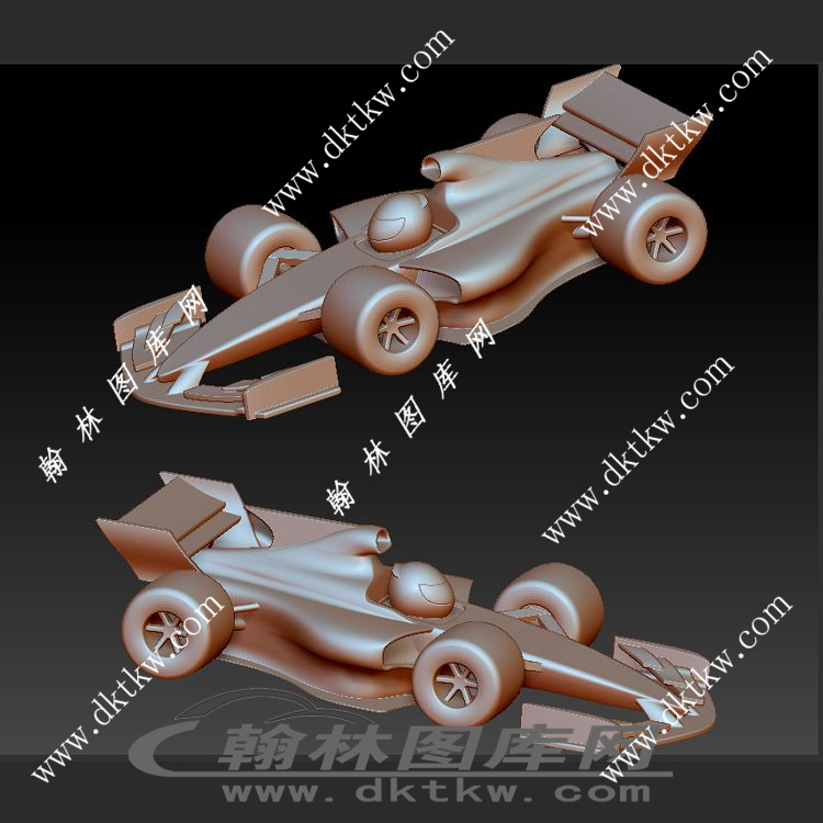 F1赛车立体圆雕图（SKT-021）展示