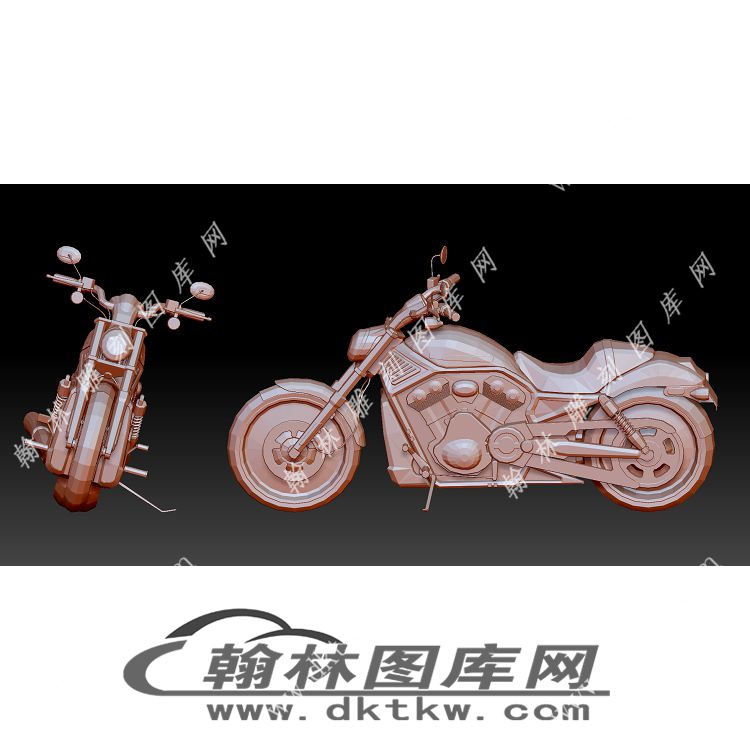 重型摩托车立体圆雕图（YDS-819）展示