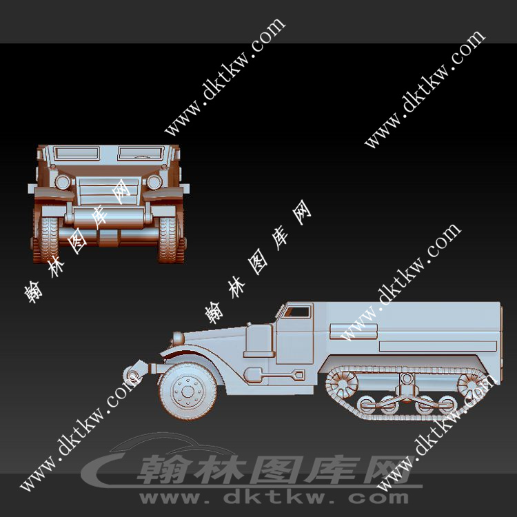 装甲运输车立体圆雕图（SKT-603）展示