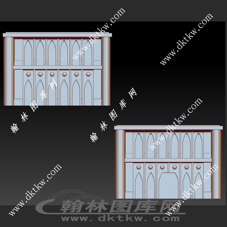 哥特式建筑立体圆雕图（SKT-705）展示