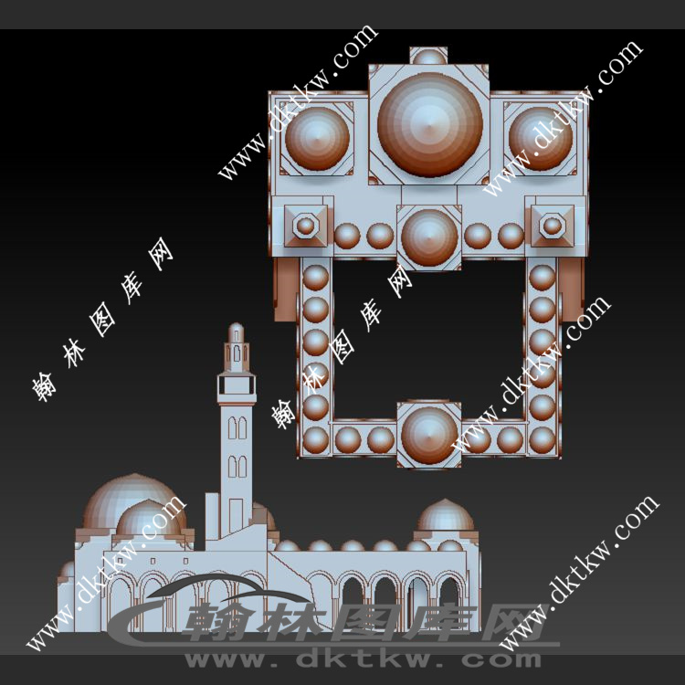 扎耶德清真寺立体圆雕图（SKT-578）展示