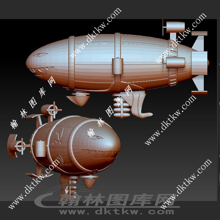  基洛夫飞艇立体圆雕图（SKT-115）展示