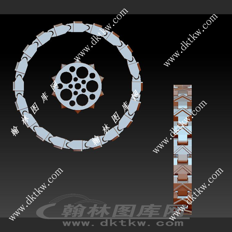 链轮立体圆雕图（SKT-376）展示