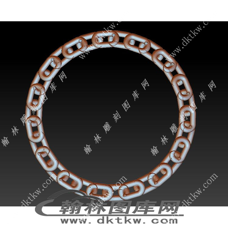 锁链环立体圆雕图（YDS-521）展示