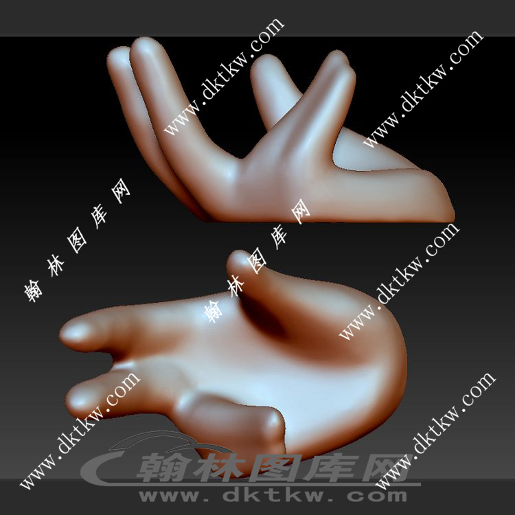手型支架立体圆雕图（SKT-443）展示