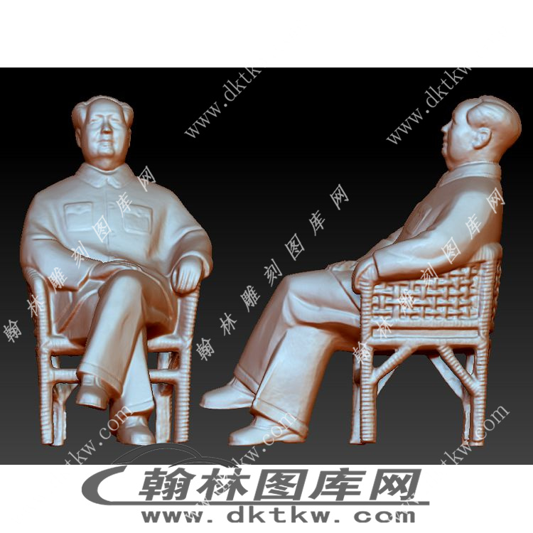 毛泽东立圆雕图（YDS-680）展示