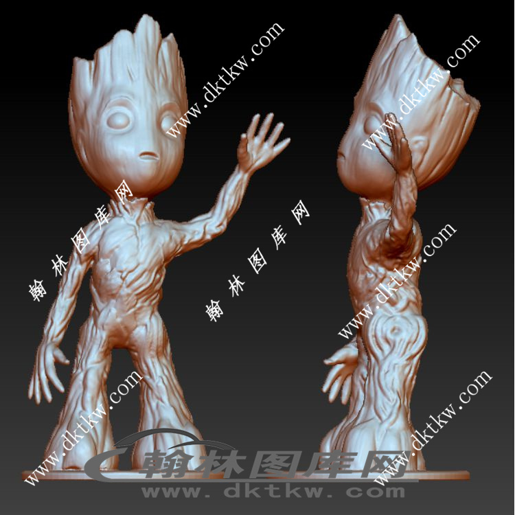 《银河护卫队2》小树人立体圆雕图（RNG-001）展示